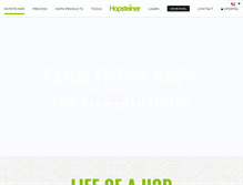 Tablet Screenshot of hopsteiner.com